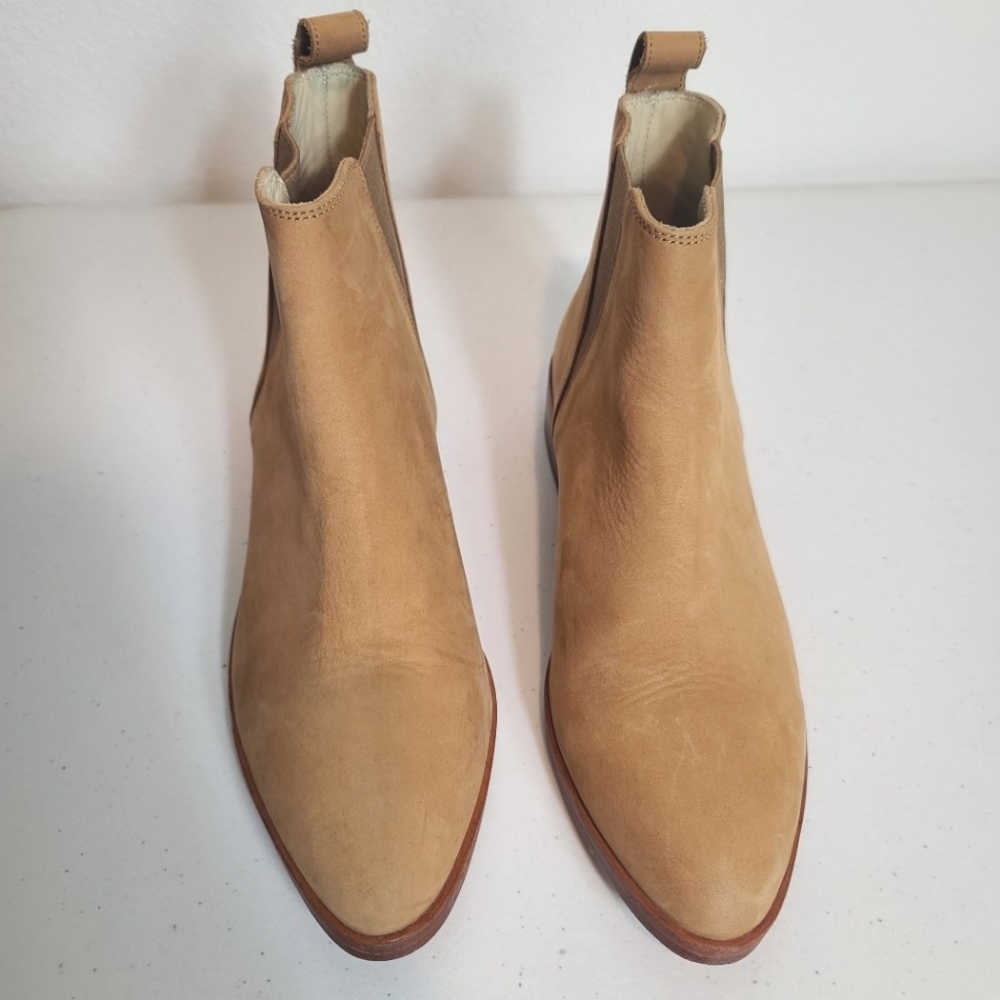 NISOLO Chelsea Leather Ankle Boots In Tan - Picture 5 of 14